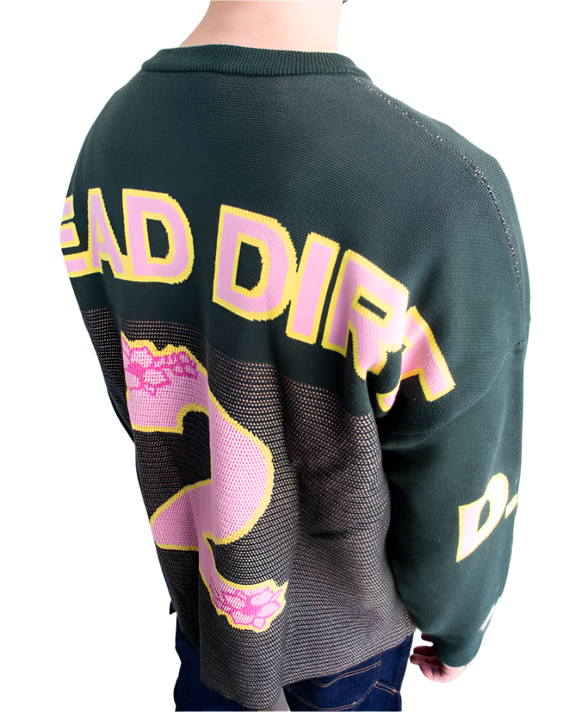 Dead Dirt x Spirit Cherry Blossom Spirit Green #2 Oversized Unisex Sweater (COMING SOON)