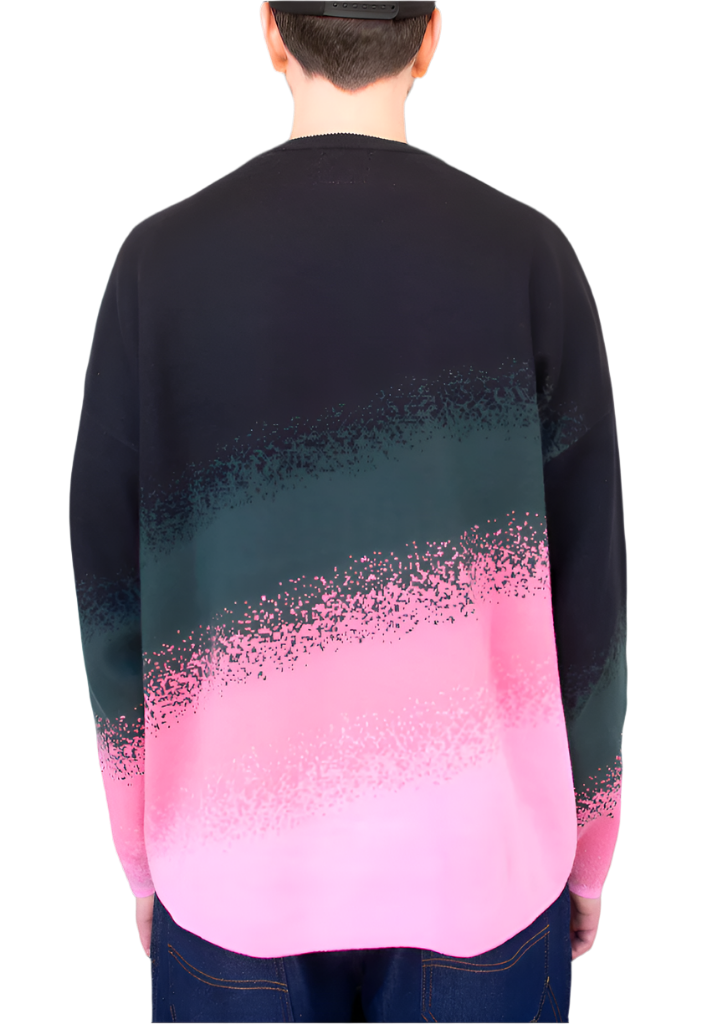 Dead Dirt x Spirit Cherry Blossom Pink Gradient Oversized Sweater