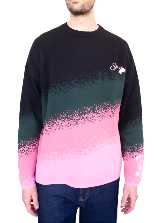 Dead Dirt x Spirit Cherry Blossom Pink Gradient Oversized Sweater