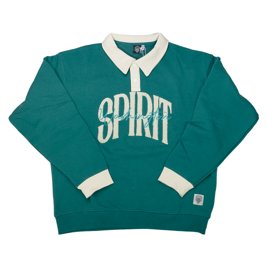 Spirit Green Rugger Sweater Relaxed Unisex