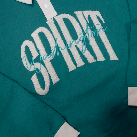 Spirit Green Rugger Sweater Relaxed Unisex