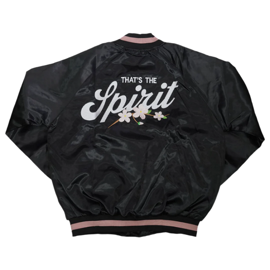 Washington Spirit Cherry Satin Bomber Jacket