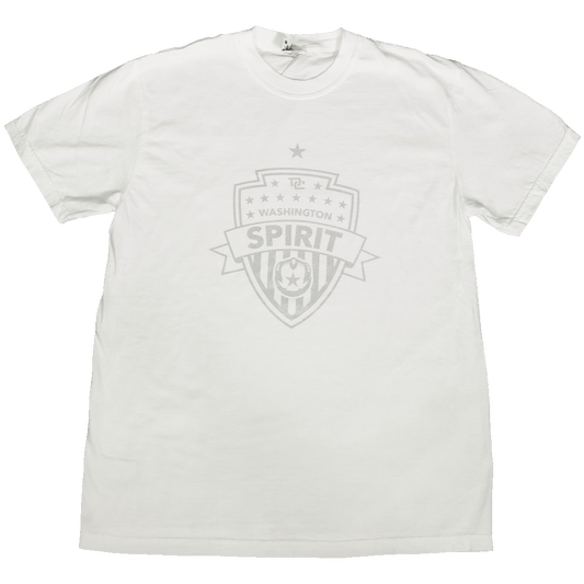 Washington Spirit - BIG SHIELD LOGO - White Tee