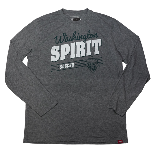 Washington Spirit Gray Heritage Longsleeve Tee - Adult