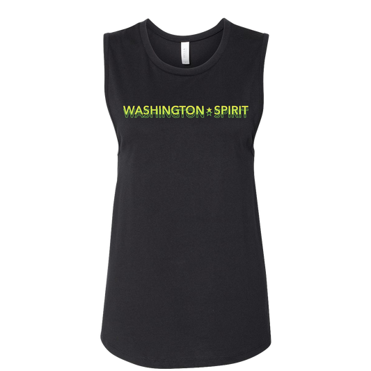 Washington Spirit Women's Black Muscle Tank