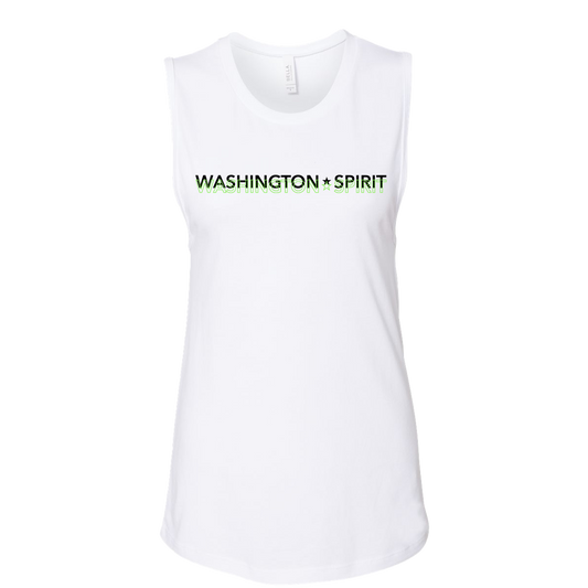 Washington Spirit Women's White Muscle Tank