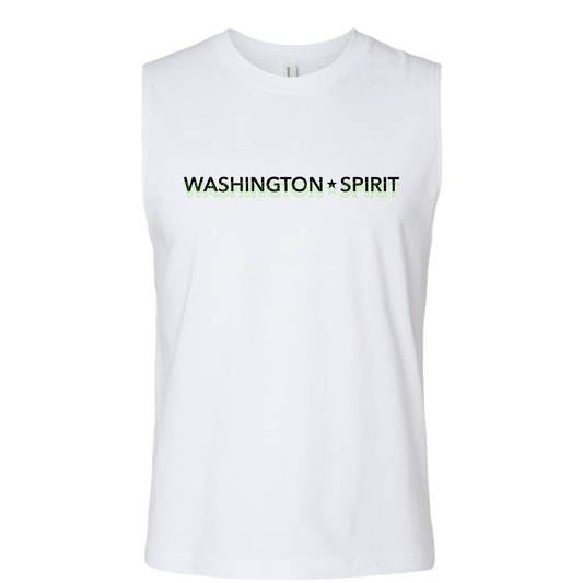 Washington Spirit Men's White Muscle Tank