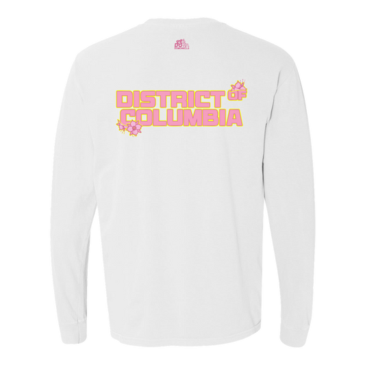 Washington Spirit x Dead Dirt Cherry Blossom White Longsleeve