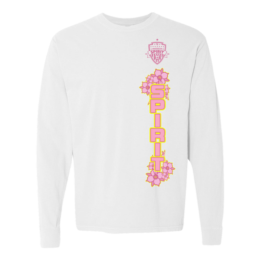 Washington Spirit x Dead Dirt Cherry Blossom White Longsleeve